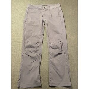 Prana‎ Womens Halle Hiking Pants Grey Size 10 Nylon Stretch Travel Stretch
